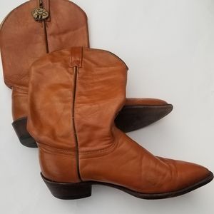 J Chisholm men's boots brown handcrafted USA